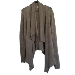 Abercrombie & Fitch XS/S Brown Knit Drape Open Front Cardigan Sweater